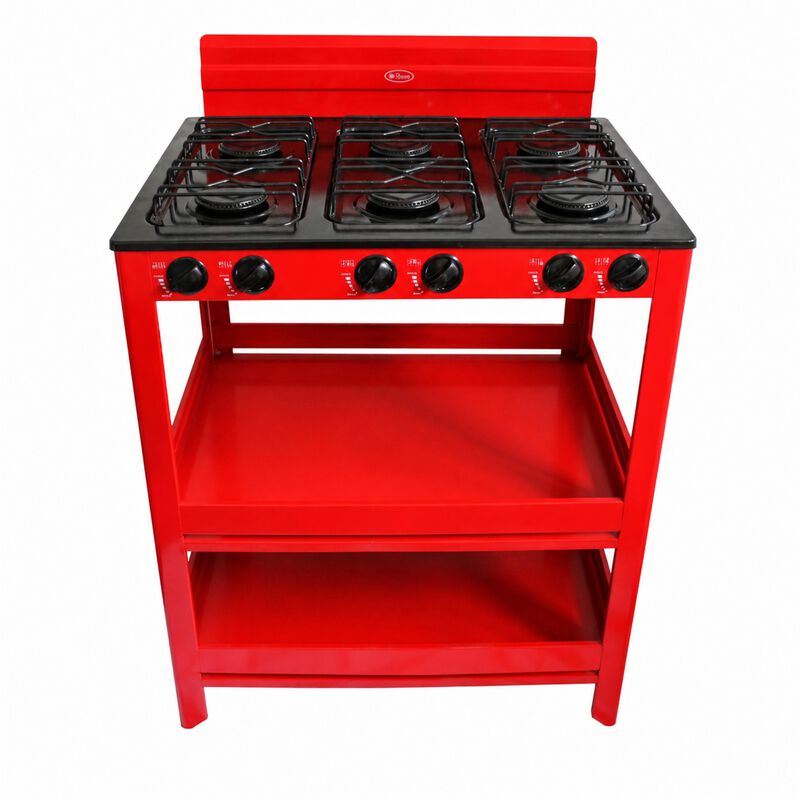 Parrilla Piso Gas Lp 6 Quemadores Inox Premium ... image number null