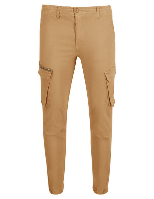 Pantalon Cargo Bolsas Laterales Caballero Khaki... image number null