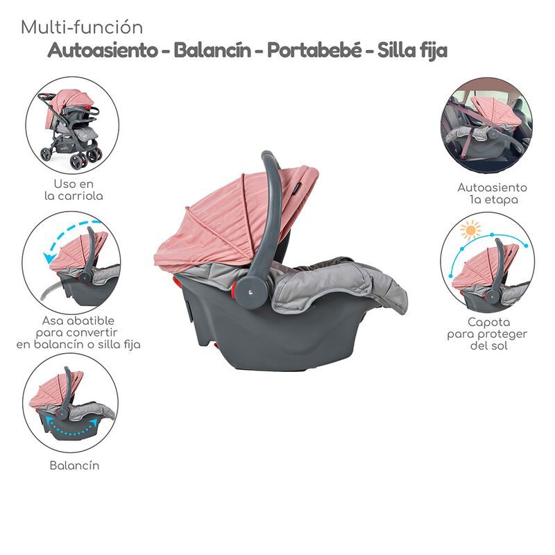 Carriola con Autoasiento Reversible Elite D'Beb... image number null