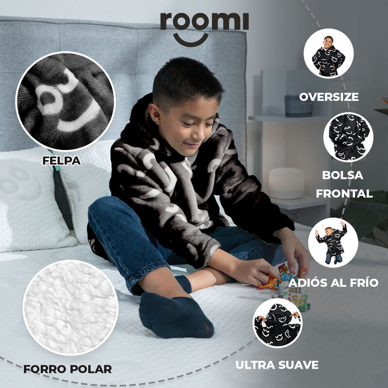 Pijama Infantil Unitalla Sudadera Cobija Roomi ... image number null