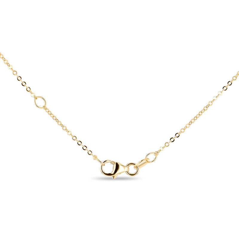 Dije Coraz&oacute;n Bicolor 10k Con Zirconias + Cadena... image number null