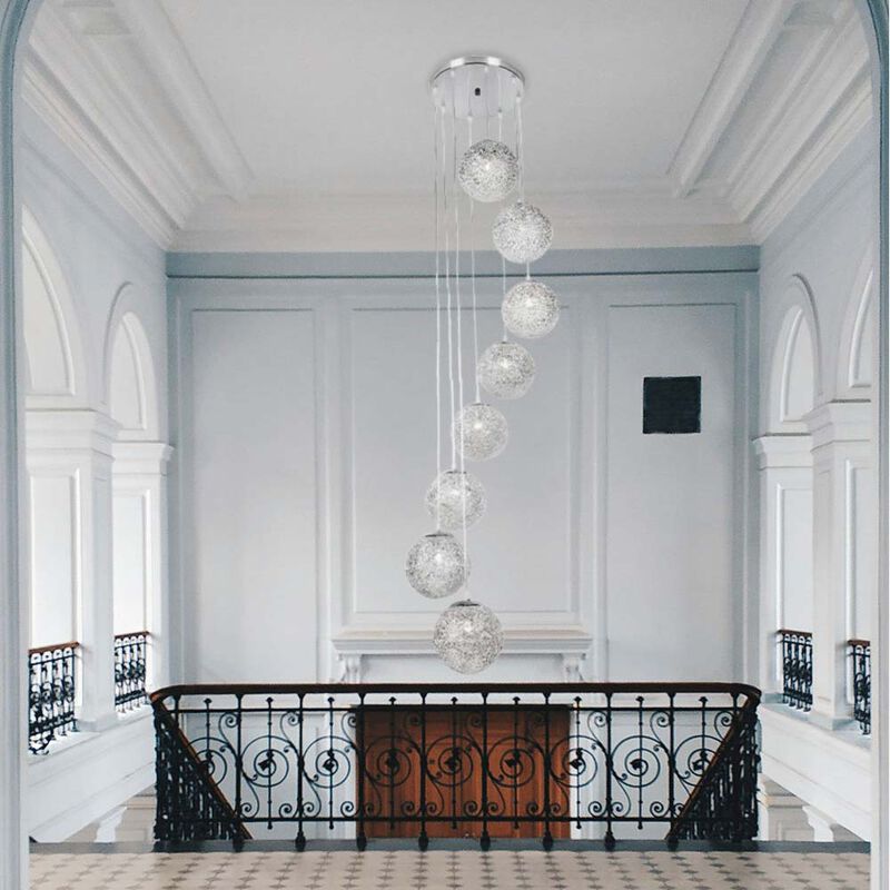 L&aacute;mpara Colgante Kali Silver Mil Luces image number null