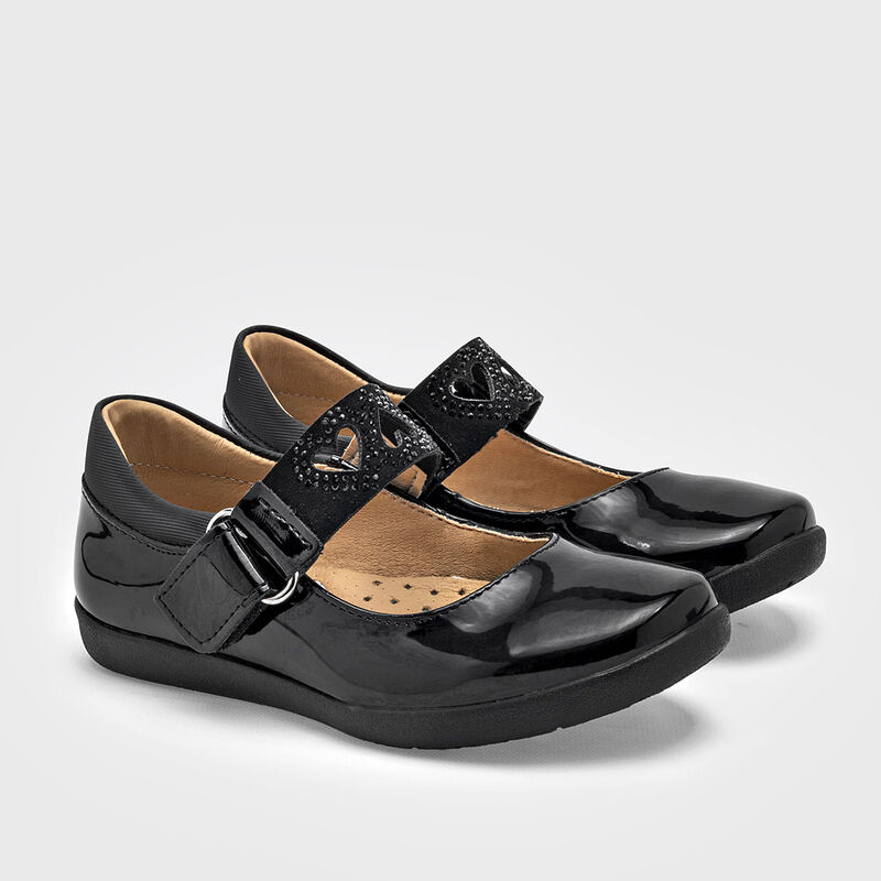 Yuyin Zapato para ni&ntilde;a negro charol image number null