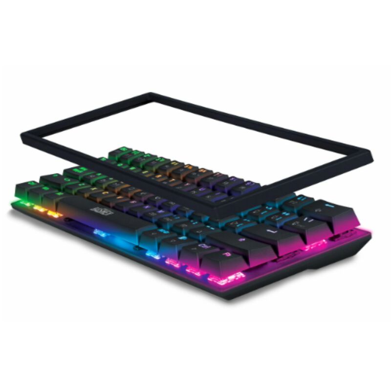 Teclado al&aacute;mbrico led rainbow gamer para PC/Mac image number null