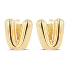 Aretes De Oro Amarillo De 10K (Letra V)