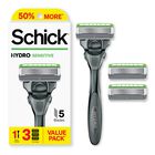 Razor Schick Hydro Sensitive Para Hombre Con 1 Mango Y 3 Cartuchos