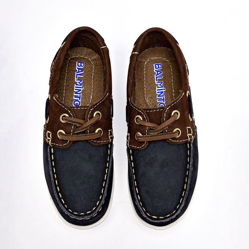 Balminton club zapato para ni&ntilde;o  marino caf&eacute; co... image number null