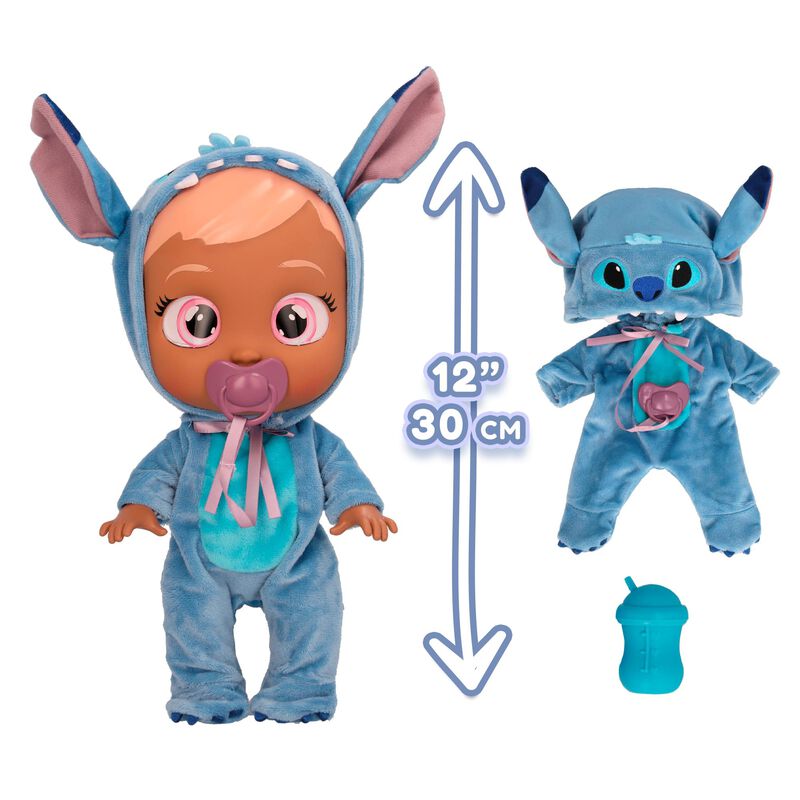 Baby Doll Cry Babies Disney Stitch -12 Con Pija... image number null