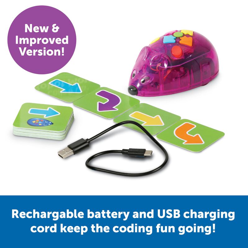 Rat&oacute;n Rob&oacute;tico Recargable Code & Go De Stem Toy... image number null