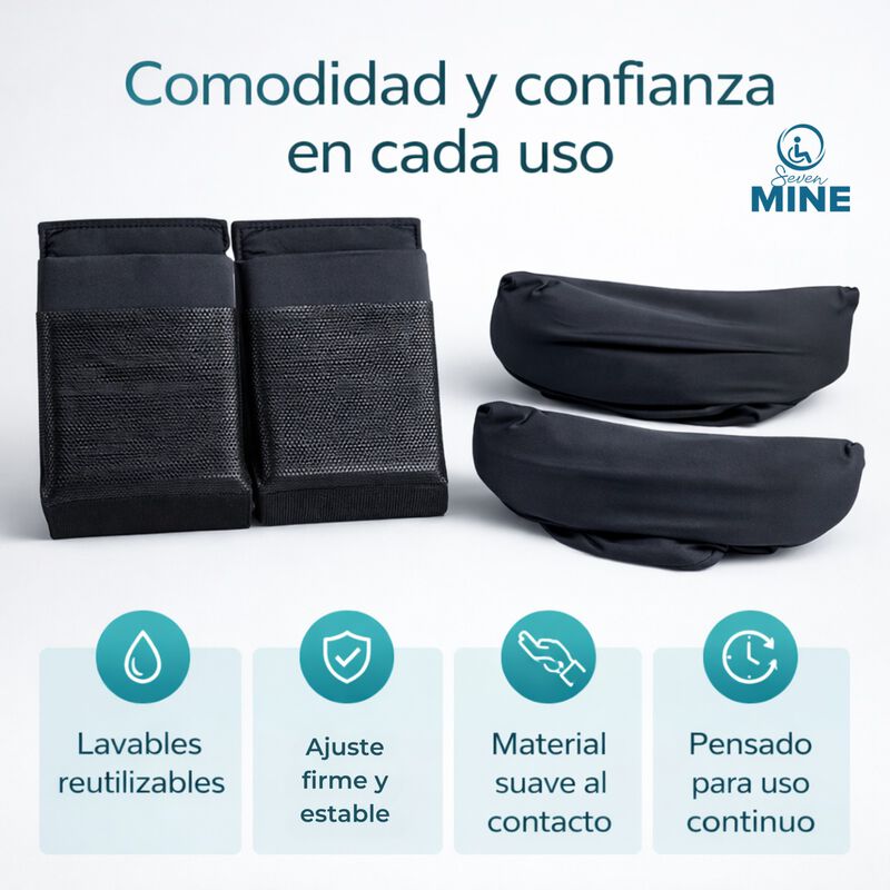 Set Pads Muletas Acolchados Axilar Y Pu&ntilde;o Ajust... image number null