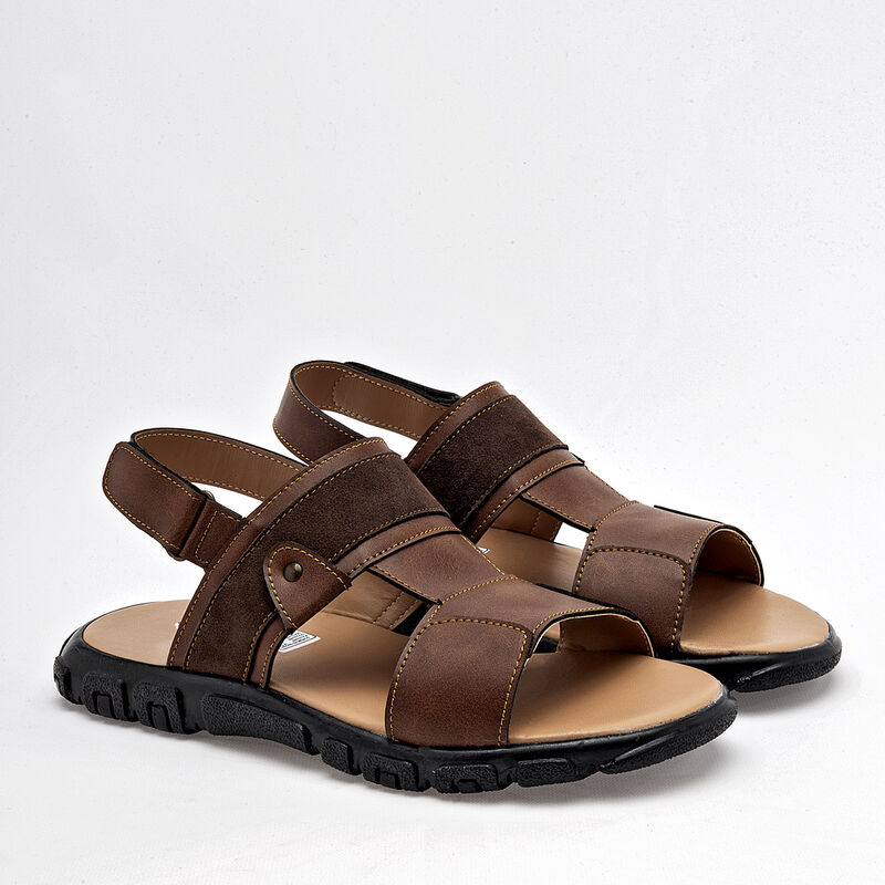 Yondeer Sandalia para joven camel caf&eacute; image number null