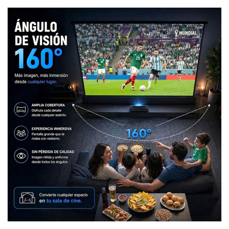 Pantalla Proyector Pull Up Ultracontraste 72'/8... image number null
