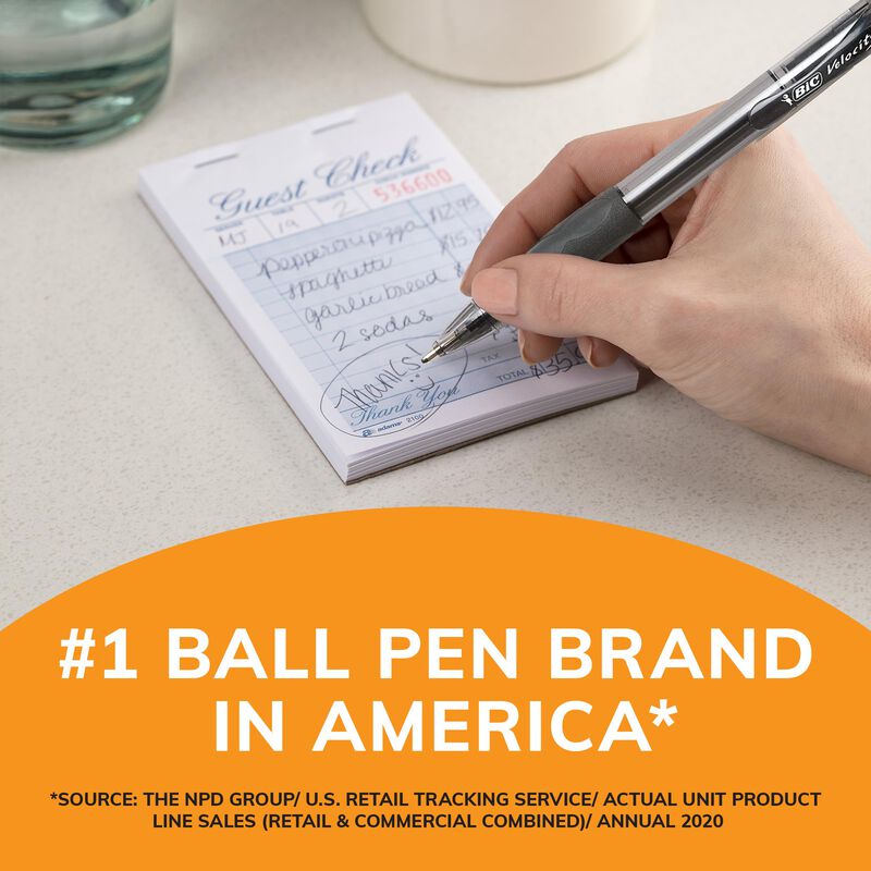 Bol&iacute;grafos Bic Glide Velocity Bold Blue Ink, Pa... image number null