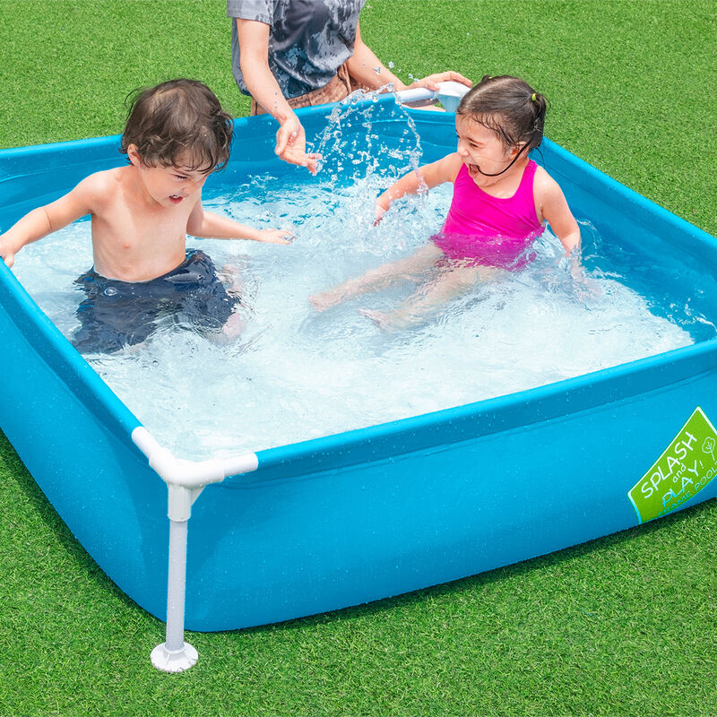 Alberca R&iacute;gida con Estructura Cuadrada 1.22m X ... image number null