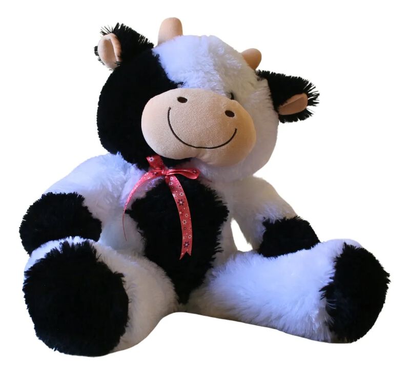 Peluche Grande Vaca Patas Largas Suave Marca ku... image number null