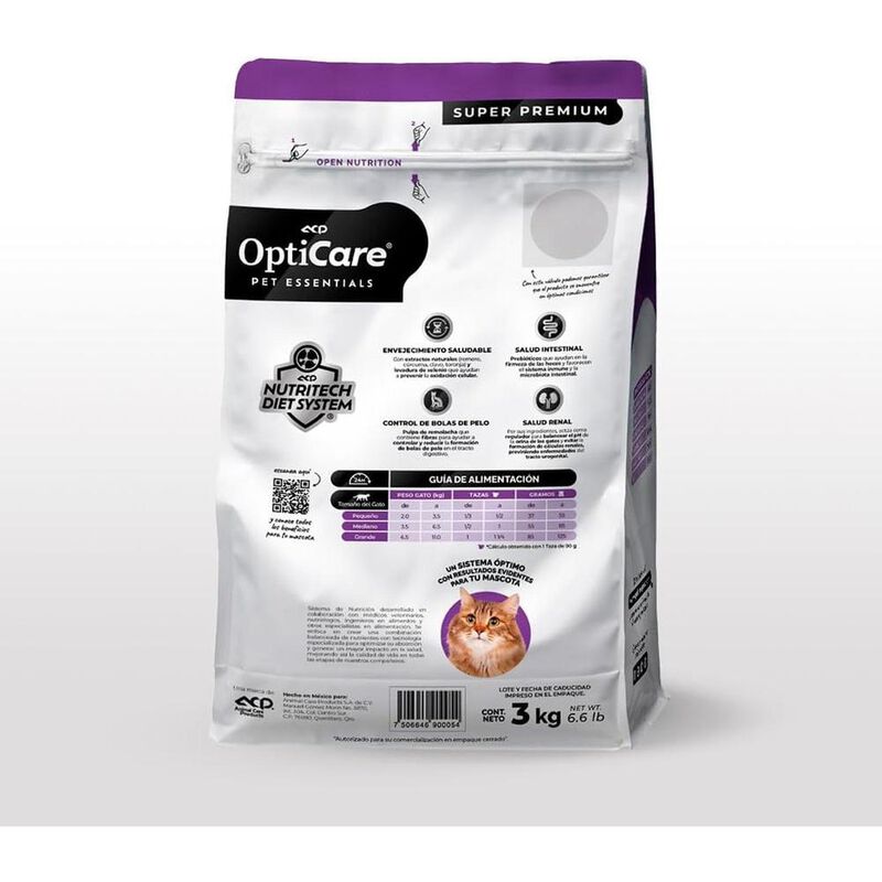Opticare Gato Adulto 3 Kg, Original Mas Pelota ... image number null