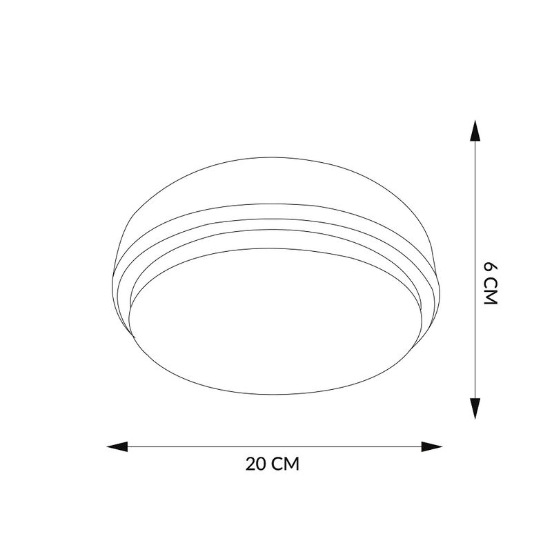 Plaf&oacute;n Screw Redondo II  Mil Luces image number null