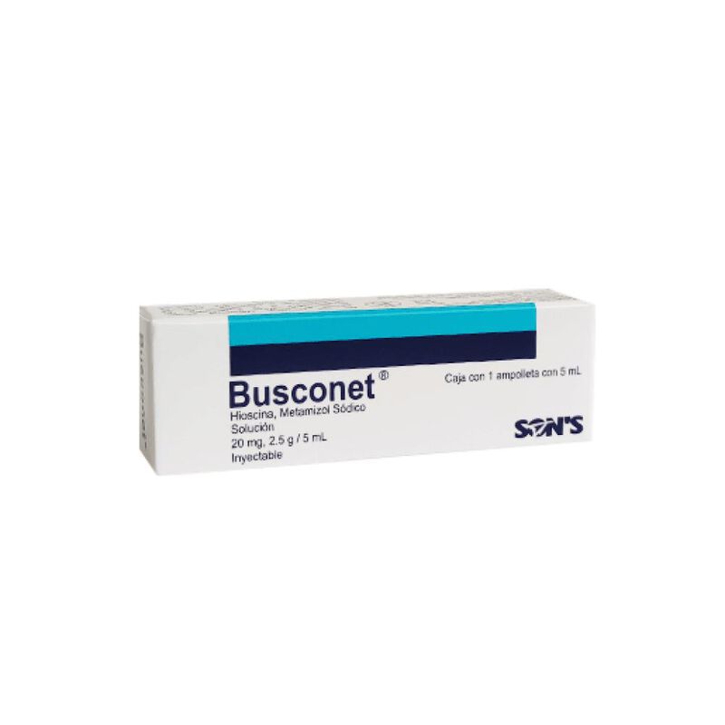 Busconet 20 Mg/2.5 G/5 Ml 1 Ampolleta image number null