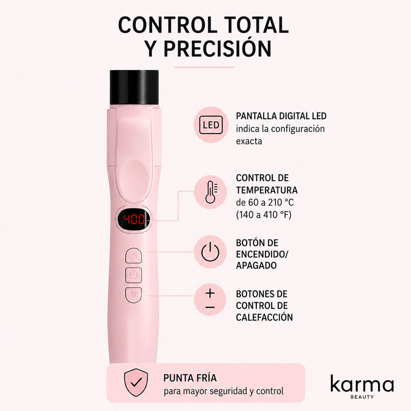 Rizador Profesional Tropical Twist Karma Beauty... image number null