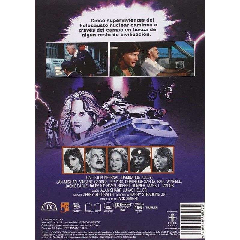 Callej&oacute;n Infernal [dvd] (1977) Damnation Alley image number null