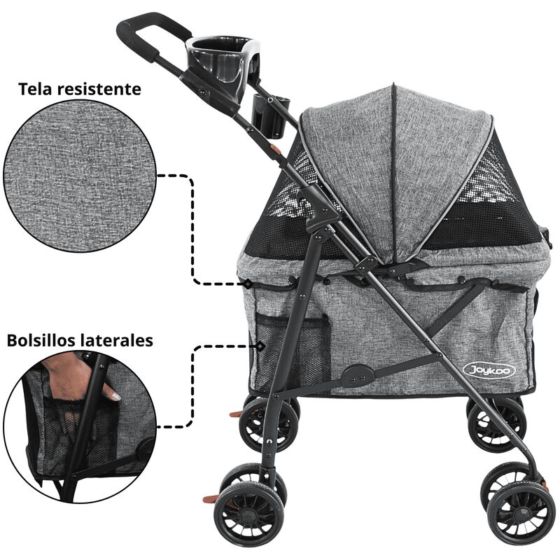 Carriola para Mascotas Cochecito para Perros y ... image number null