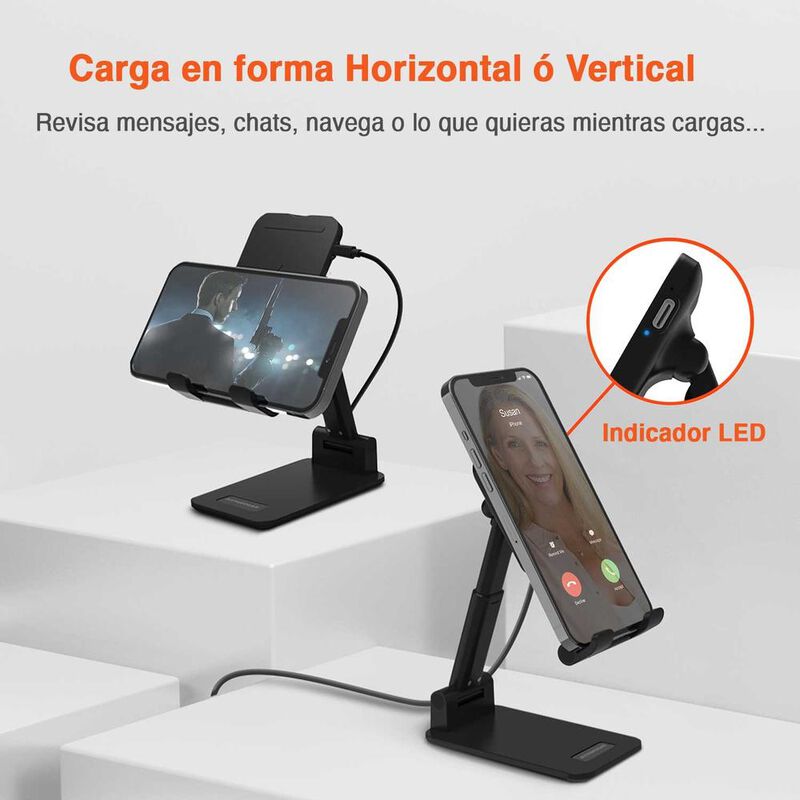 Base Cargador HYPERGEAR r&aacute;pido inal&aacute;mbrico Qi 1... image number null