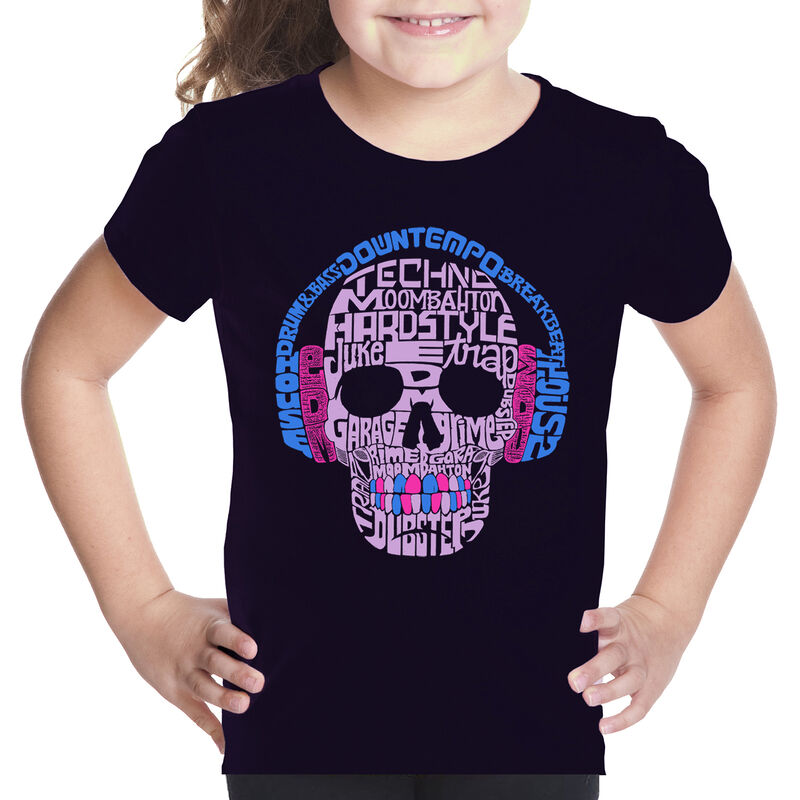 Camiseta Word Art Para Ni&ntilde;a - Estilos de M&uacute;sica... image number null
