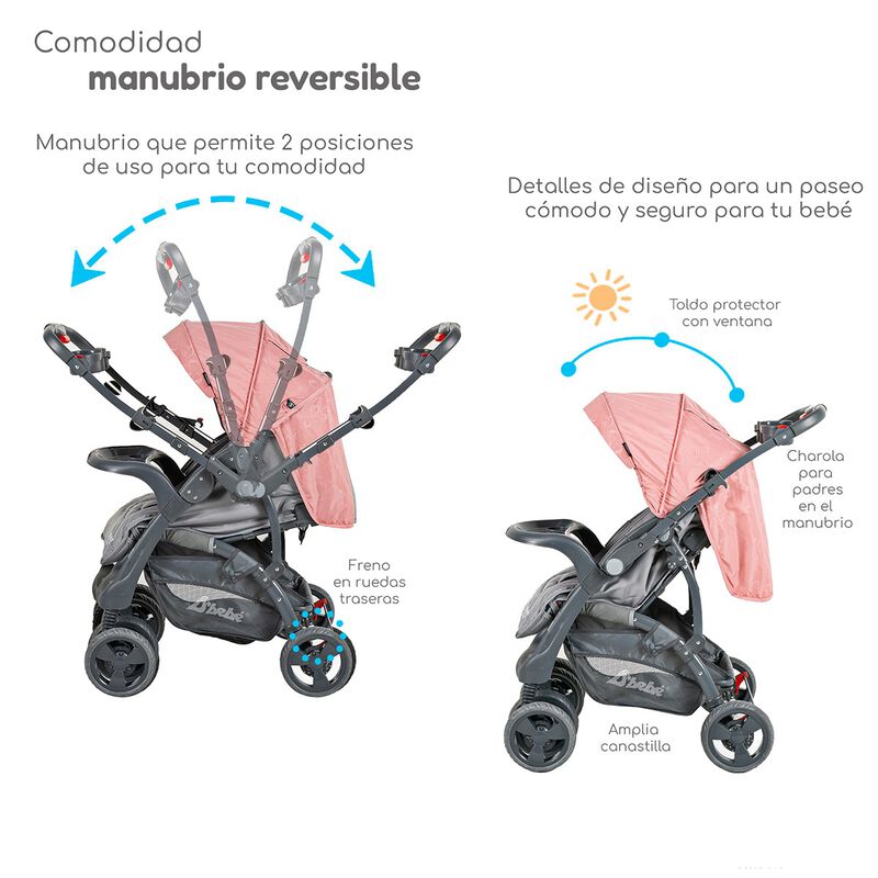 Carriola con Autoasiento Reversible Elite D'Beb... image number null