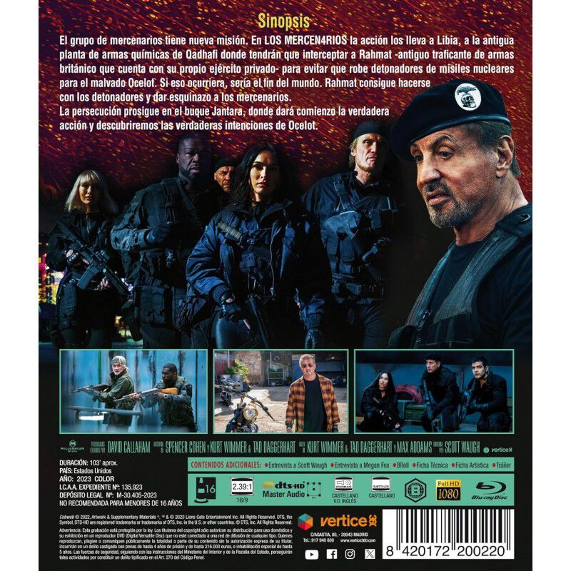 Los Mercenarios 4 [blu-ray] image number null
