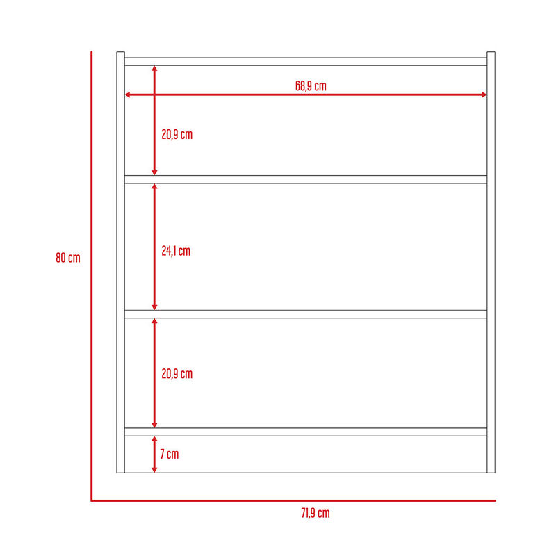 Librero Montello color Wengue Virtual Muebles image number null