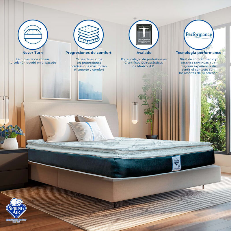 Colch&oacute;n Individual Spring Air Smith Firmeza Med... image number null