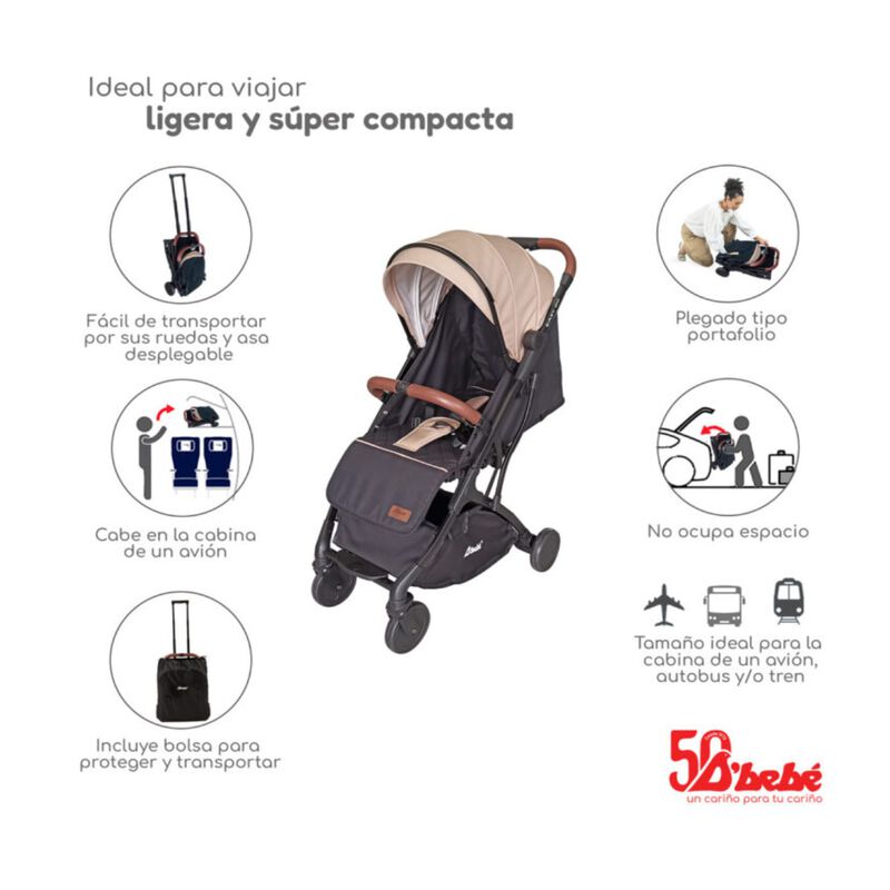 Carriola de Viaje D'Beb&eacute; Easy Go Beige image number null