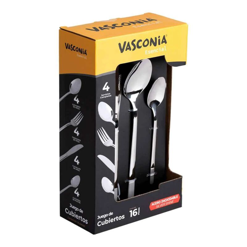 Juego De Cubiertos Vasconia Marble Cub16 Acero ... image number null