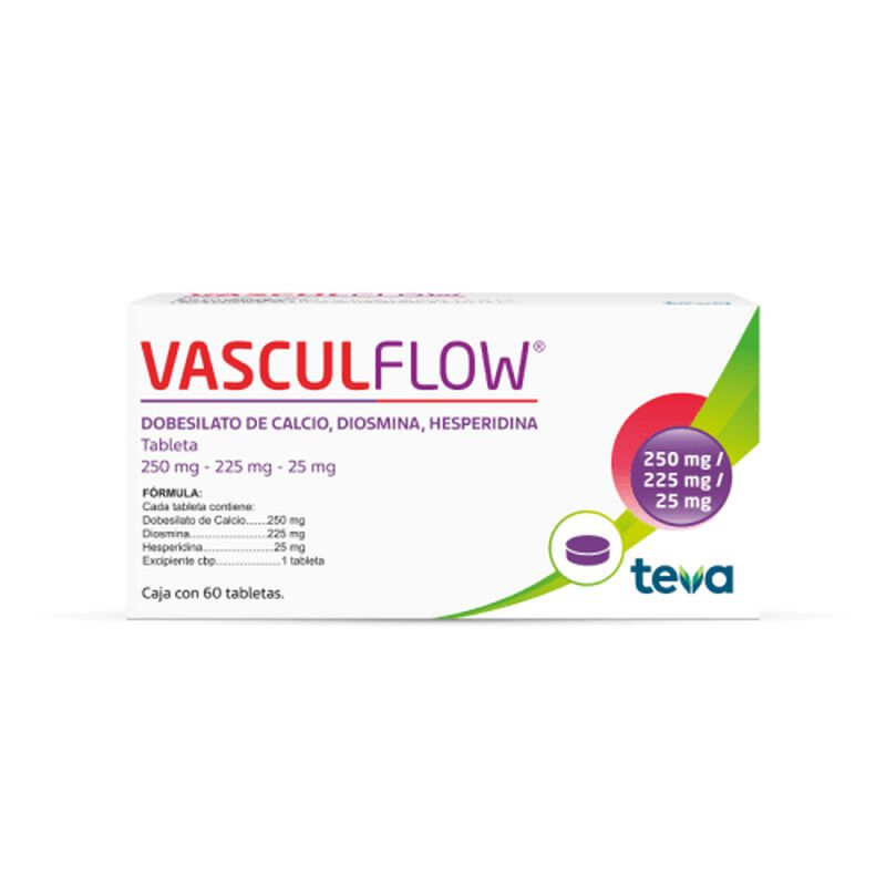 VASCULFLOW 250/225/25 MG TABLETA C60 image number null