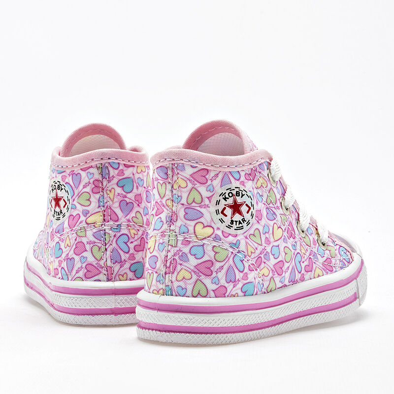 Koby Star Tenis para beb&eacute; ni&ntilde;a blanco multicolo... image number null