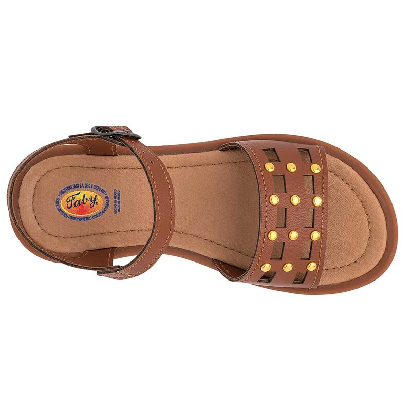Faby Sandalia para mujer caf&eacute; image number null