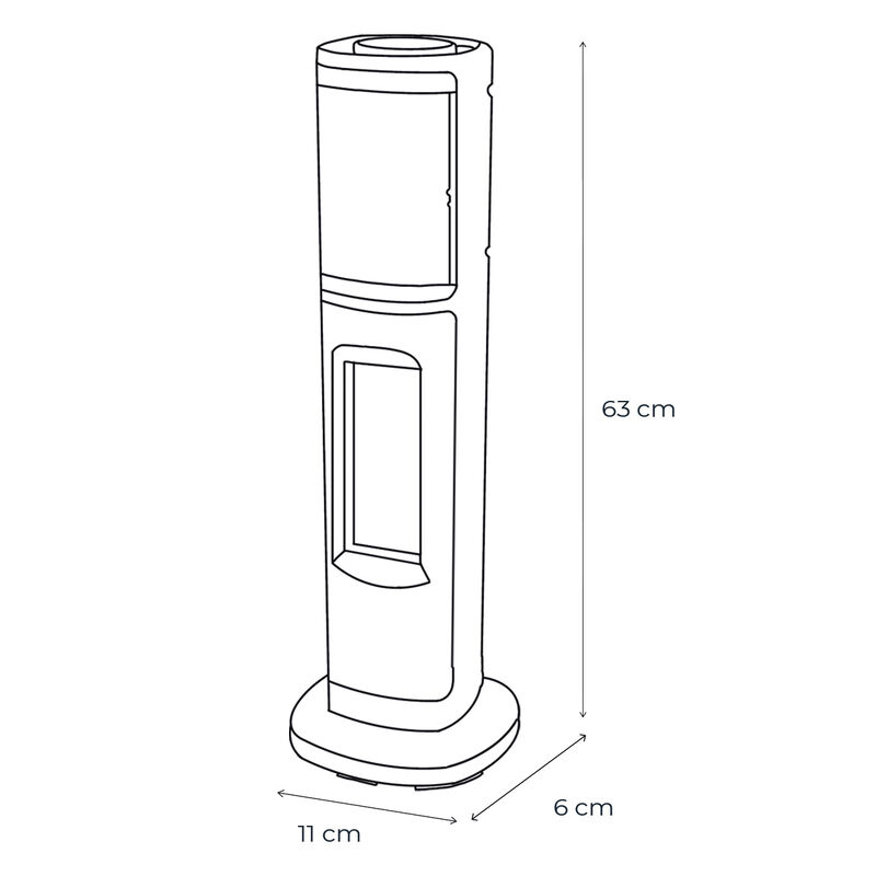 Combo De 4 Calefactores De Torre Cer&aacute;mico Con F... image number null