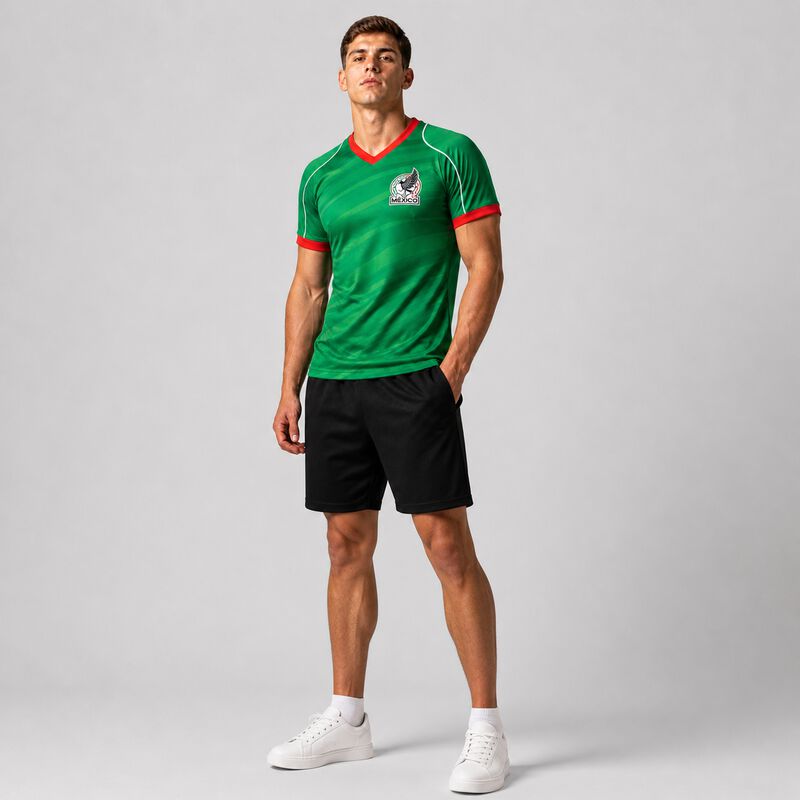 Playera Selecci&oacute;n Mexicana Estampada Cuello V H... image number null