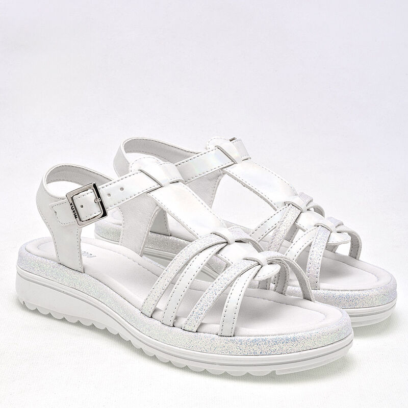 Yuyin Sandalia para mujer blanco image number null