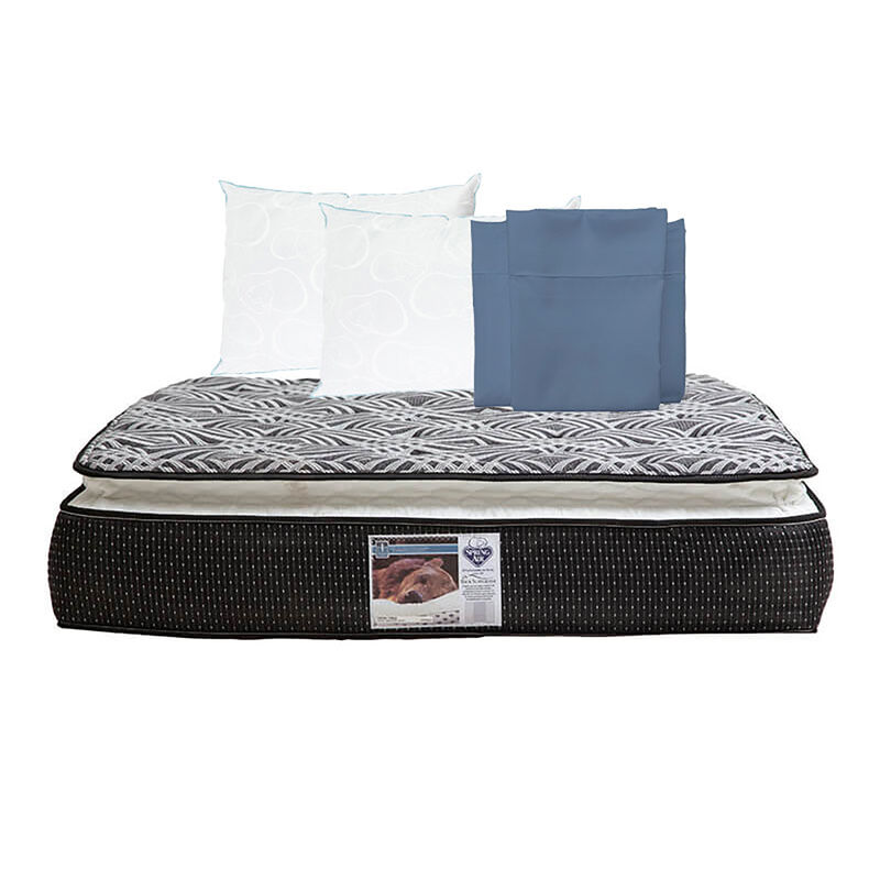 Colch&oacute;n Queen Size Spring Air Omega + 2 Almohad... image number null