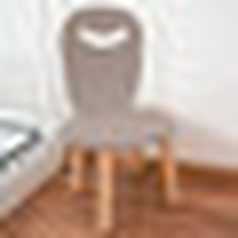 Silla Infantil Moderna de Madera Gris Oscura image number null