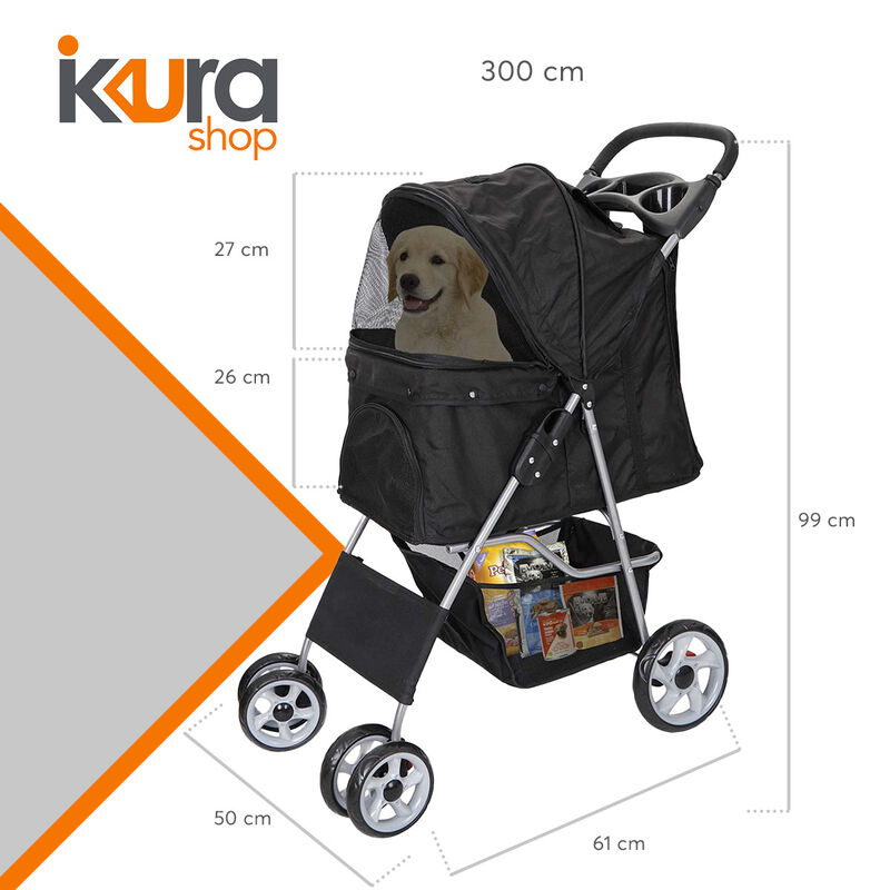 Carreola Plegable Resistente Mascotas Perros Ga... image number null
