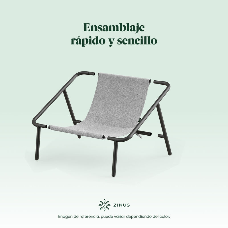Zinus | Silla De Metal Zinus Ada Con Cojines De... image number null