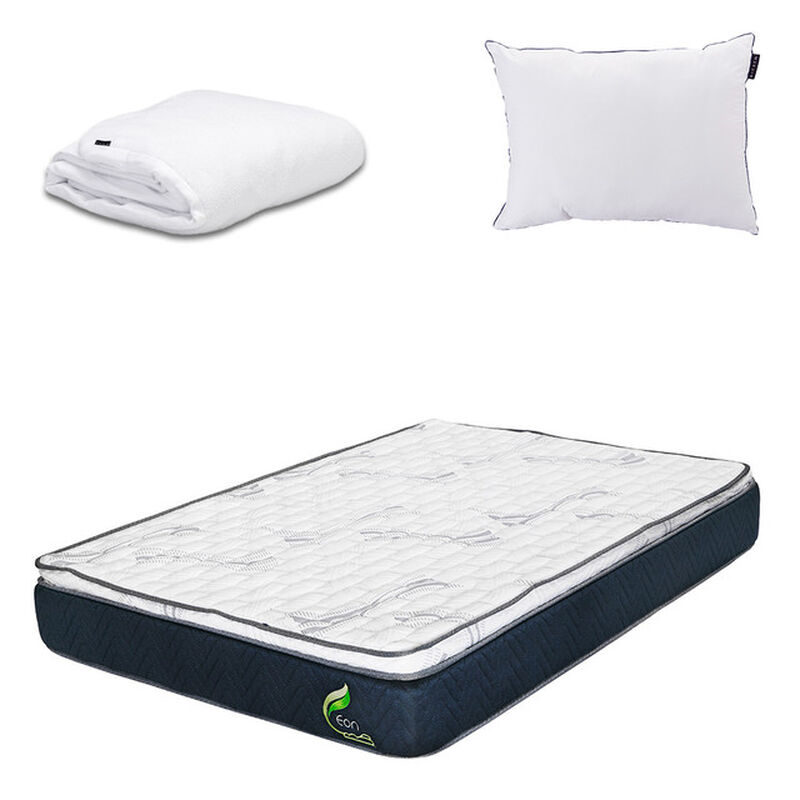 Colch&oacute;n Queen Size Eon + Almohada One + Protect... image number null