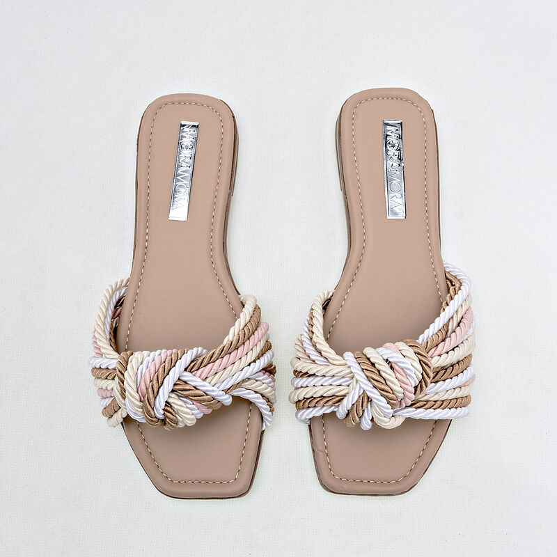 Moramora Sandalia para mujer beige multicolor image number null