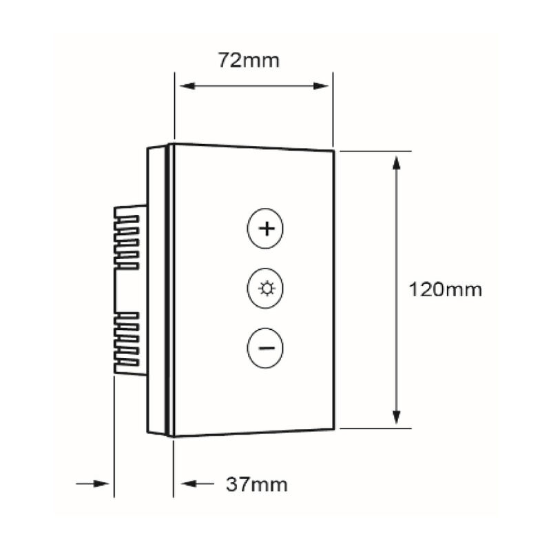Atenuador Inteligente WiFi 3 Botones Táctiles, ... image number null
