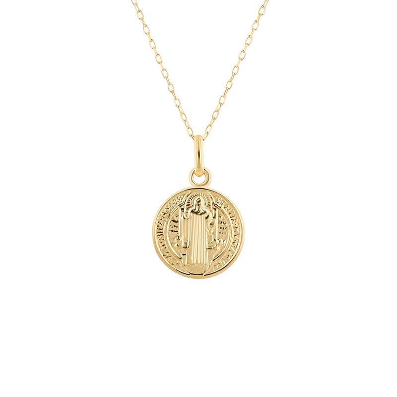 Medalla Grande De San Benito De Oro Amarillo 14... image number null