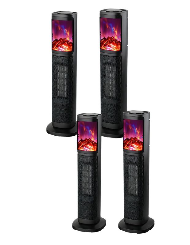 Combo De 4 Calefactores De Torre Cer&aacute;mico Con F... image number null