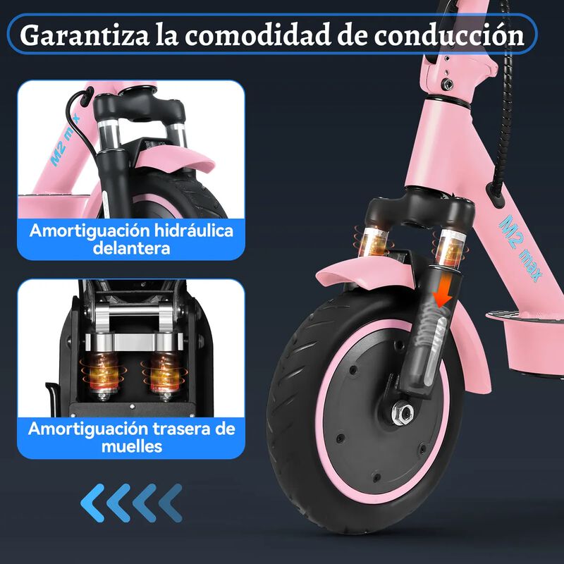 Scooter El&eacute;ctrico Honey Whale M2-Max Rosa image number null