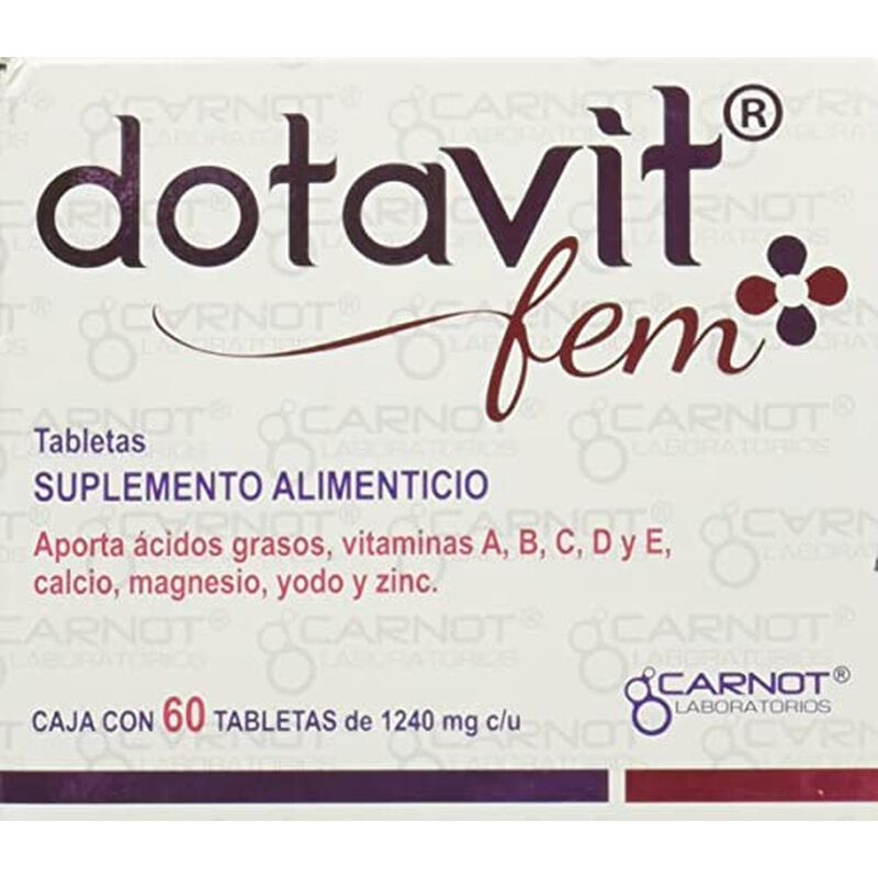 Dotavit Fem Suplemento Alimenticio 60 Tabletas image number null